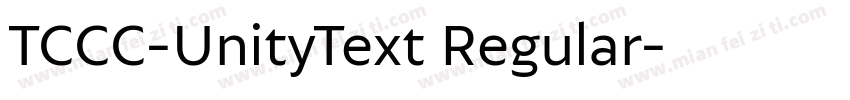 TCCC-UnityText Regular字体转换